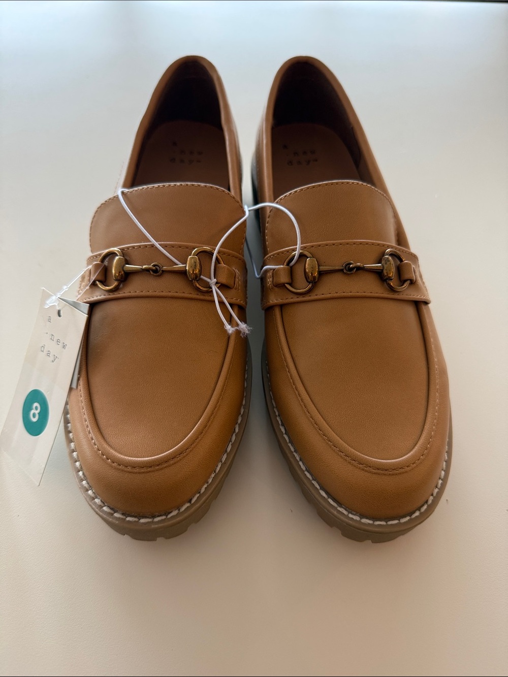 A New Day Danica Platform Chain Loafer Tan 8 NWT⁠